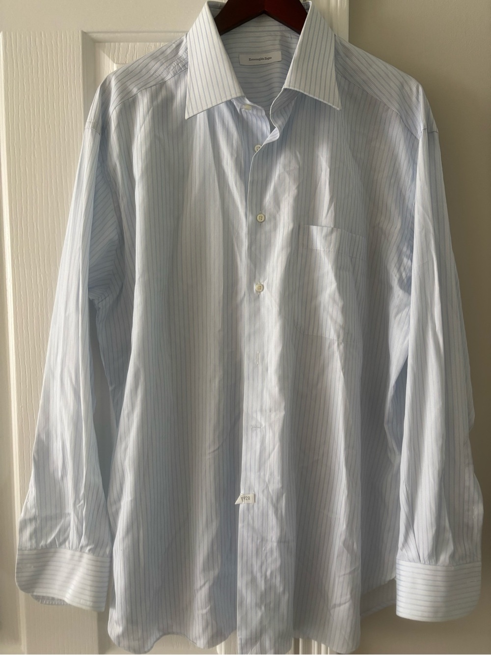 Ermenegildo Zegna Light Blue Portofino Dress Shirt 18 46